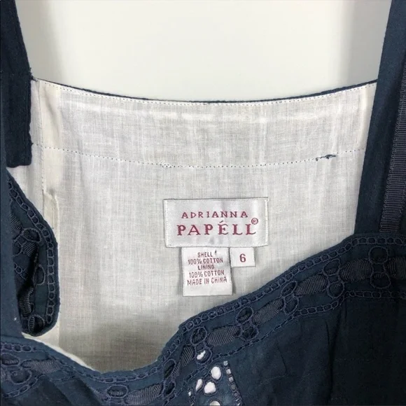 Adrianna Papell 100% cotton midi dress - Picture 5 of 7